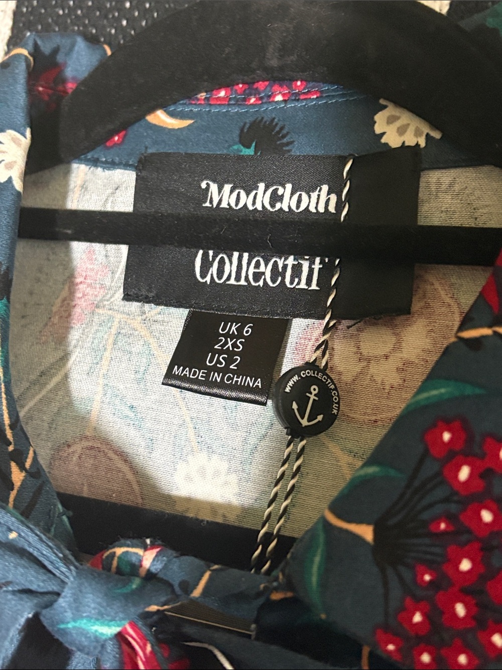 NWT ModCloth x Collectif Darcey Poppy Floral Swing Dress - Picture 2 of 12